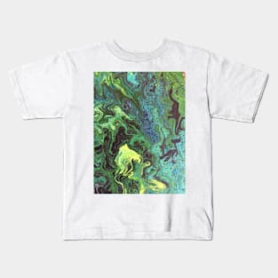 Abstract in Green IV Kids T-Shirt